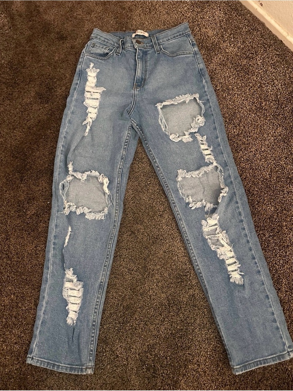 Vibrant Light Blue High Rise Jeans Size 5 0514